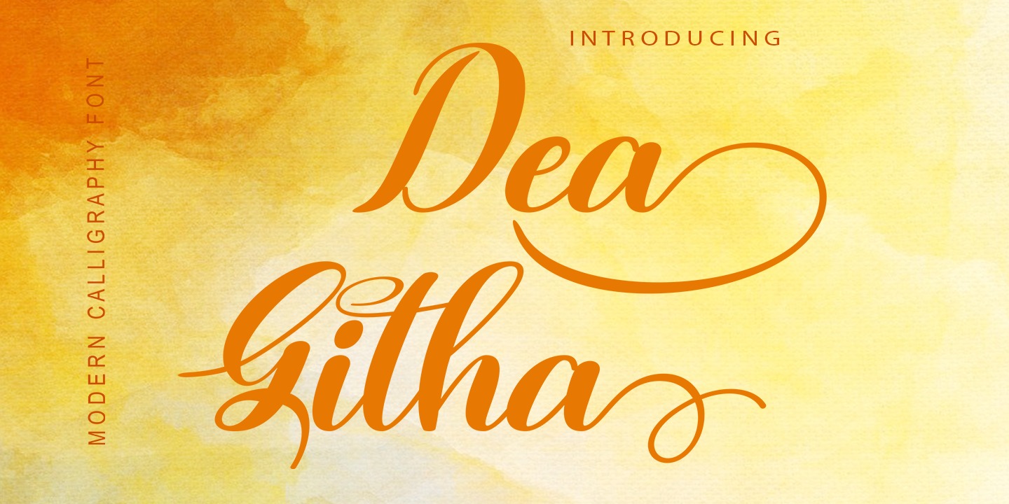 Schriftart Dea Githa